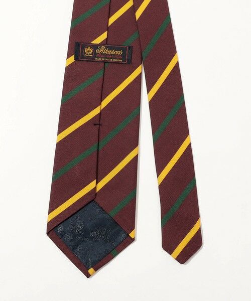 TOMORROWLAND / トゥモローランド ネクタイ | Atkinsons アイリッシュポプリン レジメンタルストライプネクタイ | 詳細2