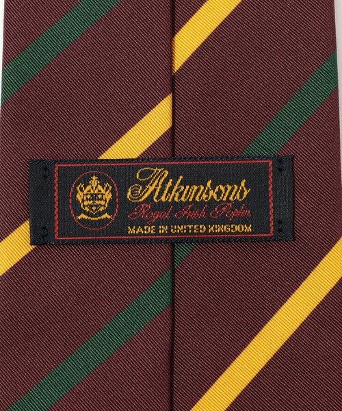 TOMORROWLAND / トゥモローランド ネクタイ | Atkinsons アイリッシュポプリン レジメンタルストライプネクタイ | 詳細3