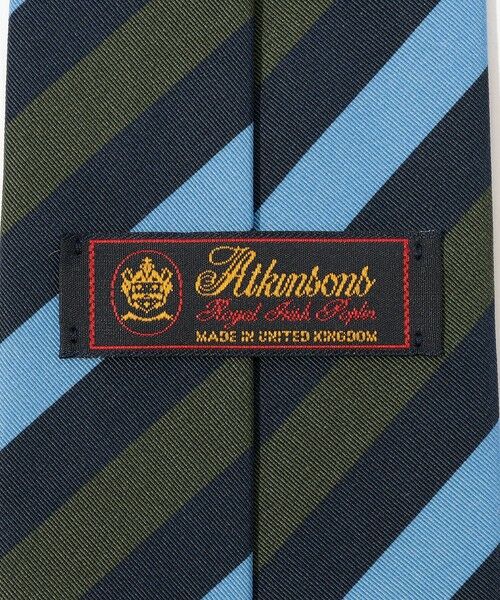 TOMORROWLAND / トゥモローランド ネクタイ | Atkinsons アイリッシュポプリン レジメンタルストライプネクタイ | 詳細3