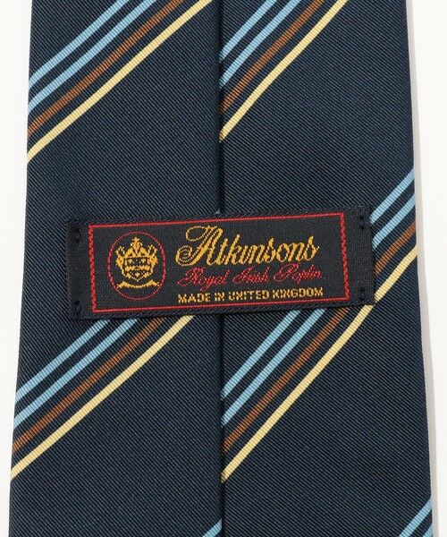 TOMORROWLAND / トゥモローランド ネクタイ | Atkinsons アイリッシュポプリン レジメンタルストライプネクタイ | 詳細3