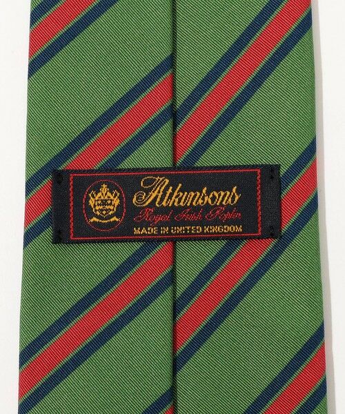 TOMORROWLAND / トゥモローランド ネクタイ | Atkinsons アイリッシュポプリン レジメンタルストライプネクタイ | 詳細3