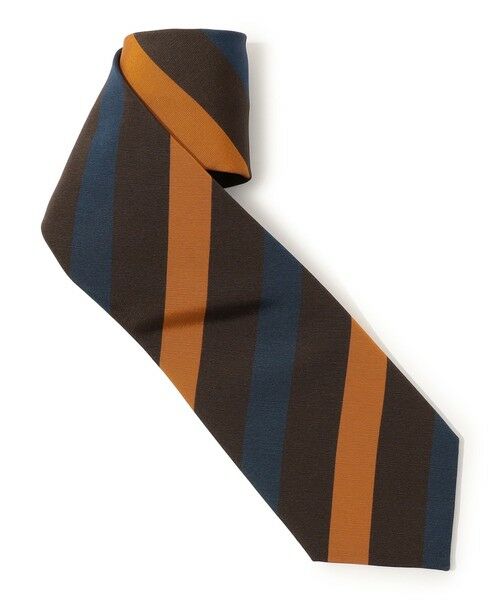 TOMORROWLAND / トゥモローランド ネクタイ | Atkinsons アイリッシュポプリン レジメンタルストライプネクタイ | 詳細1