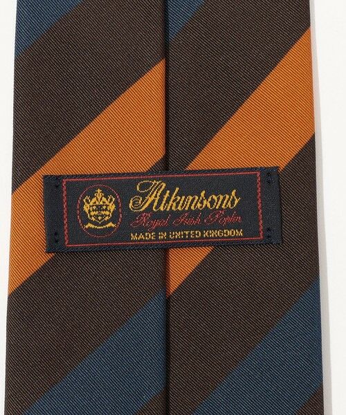 TOMORROWLAND / トゥモローランド ネクタイ | Atkinsons アイリッシュポプリン レジメンタルストライプネクタイ | 詳細3
