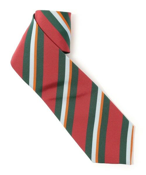 TOMORROWLAND / トゥモローランド ネクタイ | Atkinsons アイリッシュポプリン レジメンタルストライプネクタイ | 詳細1