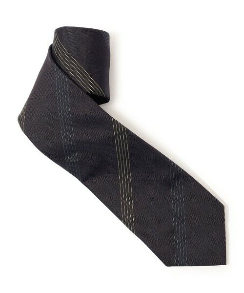 TOMORROWLAND / トゥモローランド ネクタイ | TOMORROWLAND シルクジャガード レジメンタルストライプネクタイ（46 ブラウン系）