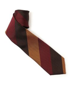 TOMORROWLAND / トゥモローランド ネクタイ | TOMORROWLAND シルクジャガード レジメンタルストライプネクタイ