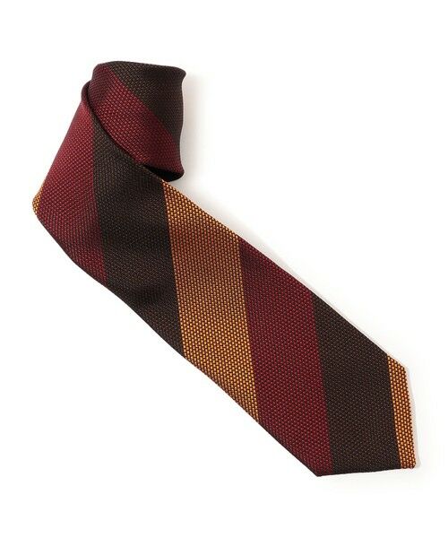 TOMORROWLAND / トゥモローランド ネクタイ | TOMORROWLAND シルクジャガード レジメンタルストライプネクタイ | 詳細1