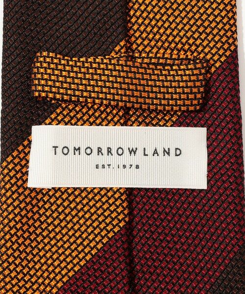 TOMORROWLAND / トゥモローランド ネクタイ | TOMORROWLAND シルクジャガード レジメンタルストライプネクタイ | 詳細3