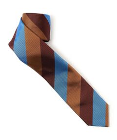 TOMORROWLAND / トゥモローランド ネクタイ | TOMORROWLAND シルク レジメンタルストライプナロータイ