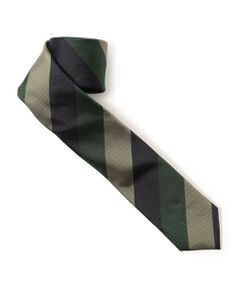 TOMORROWLAND / トゥモローランド ネクタイ | TOMORROWLAND シルク レジメンタルストライプナロータイ