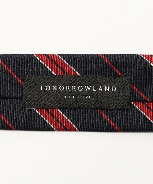 TOMORROWLAND / トゥモローランド ネクタイ | TOMORROWLAND シルク レジメンタルストライプナロータイ | 詳細3