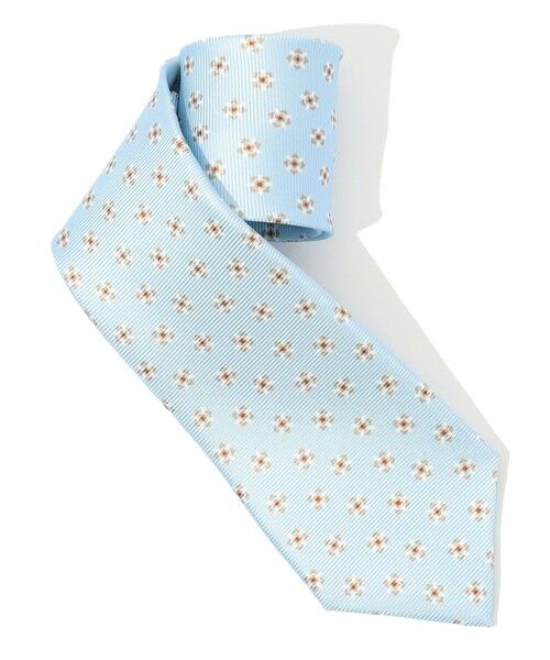 TOMORROWLAND / トゥモローランド ネクタイ | ERRICO FORMICOLA シルクプリント 小紋柄ネクタイ（62 ライトブルー系）