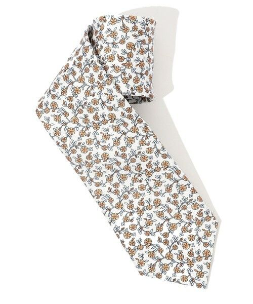 TOMORROWLAND / トゥモローランド ネクタイ | ERRICO FORMICOLA シルクプリント 花柄ネクタイ（12 ホワイト系）