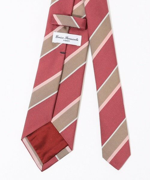 TOMORROWLAND / トゥモローランド ネクタイ | ERRICO FORMICOLA シルクプリント レジメンタルストライプネクタイ | 詳細2