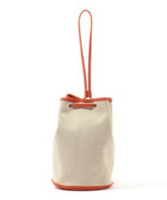 TOMORROWLAND / トゥモローランド ハンドバッグ | 【別注】Charles et Charlus  Escala ヌバックキャンバスコンビ 巾着バッグ