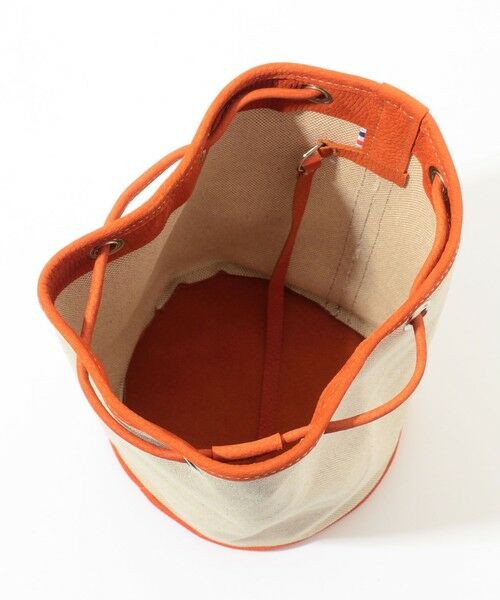 TOMORROWLAND / トゥモローランド ハンドバッグ | 【別注】Charles et Charlus  Escala ヌバックキャンバスコンビ 巾着バッグ | 詳細10