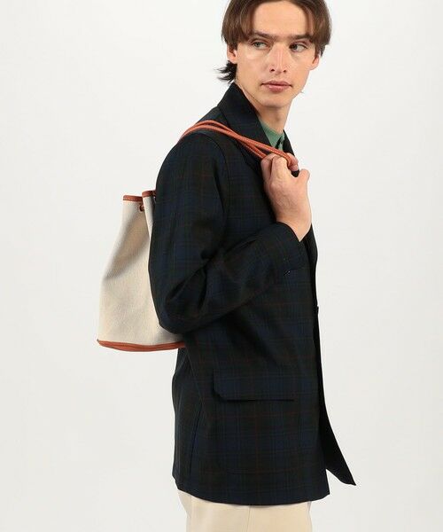 TOMORROWLAND / トゥモローランド ハンドバッグ | 【別注】Charles et Charlus  Escala ヌバックキャンバスコンビ 巾着バッグ | 詳細8