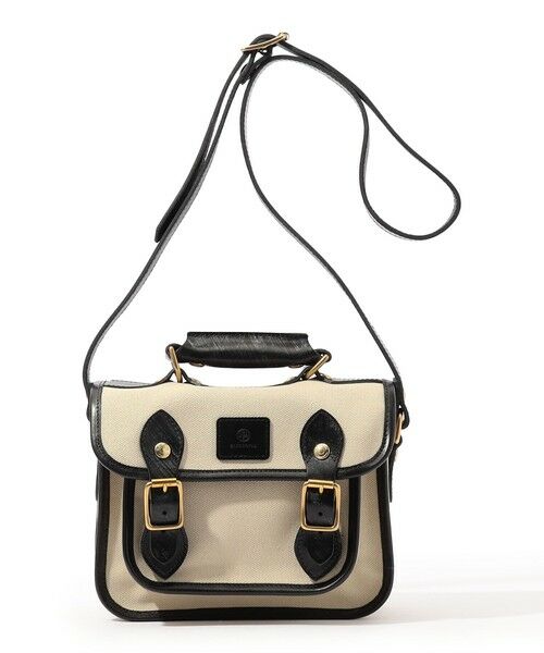 TOMORROWLAND / トゥモローランド ショルダーバッグ | GLENROYAL ブライドルレザー×キャンバス サッチェルバッグ | 詳細1