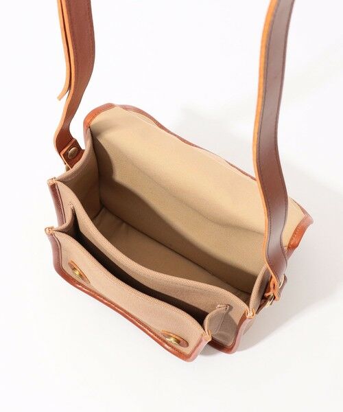 TOMORROWLAND / トゥモローランド ショルダーバッグ | GLENROYAL ブライドルレザー×キャンバス サッチェルバッグ | 詳細12