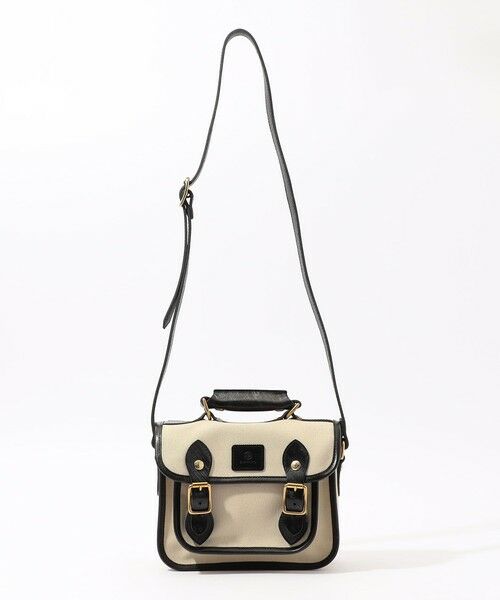 TOMORROWLAND / トゥモローランド ショルダーバッグ | GLENROYAL ブライドルレザー×キャンバス サッチェルバッグ | 詳細9