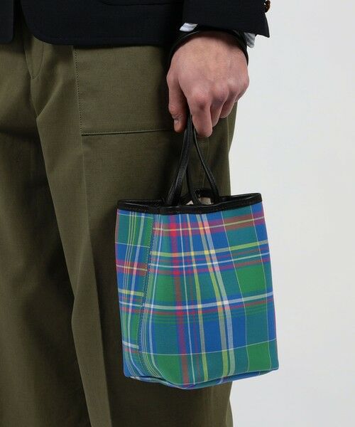 TOMORROWLAND / トゥモローランド ハンドバッグ | 【別注】Brady KEER マドラスチェック 巾着バッグ | 詳細1