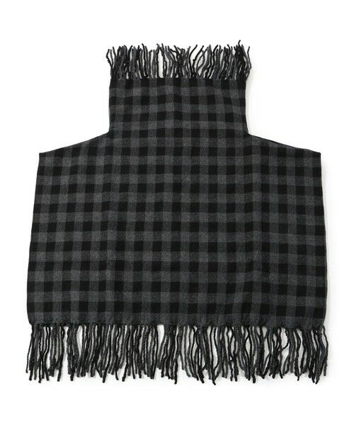 TOMORROWLAND / トゥモローランド マフラー・ショール・スヌード・ストール | HAVERSACK ATTIRE ウールビエラチェック フリンジネックウォーマー | 詳細1