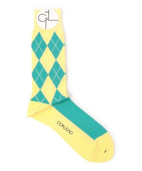 TOMORROWLAND / トゥモローランド ソックス | CONLEAD アーガイルソックス（24 イエロー系）
