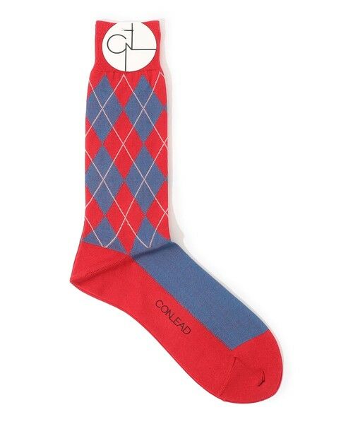 TOMORROWLAND / トゥモローランド ソックス | CONLEAD アーガイルソックス（34 レッド系）
