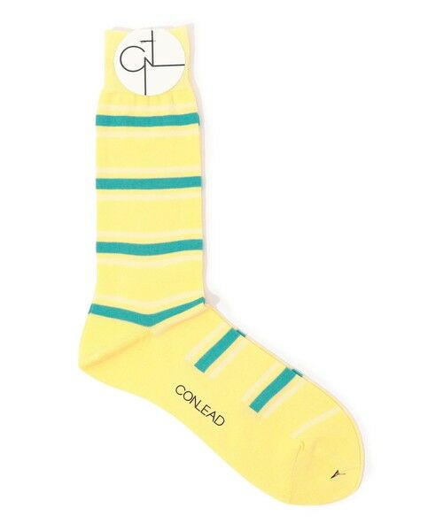 TOMORROWLAND / トゥモローランド ソックス | CONLEAD ボーダーソックス（24 イエロー系）