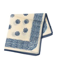 TOMORROWLAND / トゥモローランド バンダナ・スカーフ | TOMORROWLAND コットンシルク プリントポケットチーフ