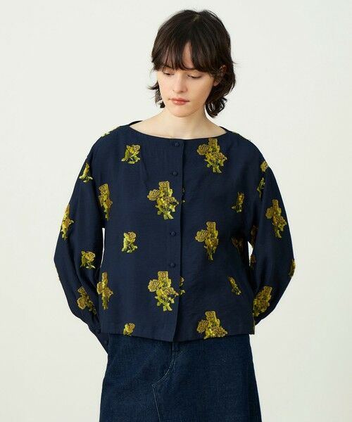 TOMORROWLAND / トゥモローランド シャツ・ブラウス | カットジャカード ボートネックブラウス | 詳細11