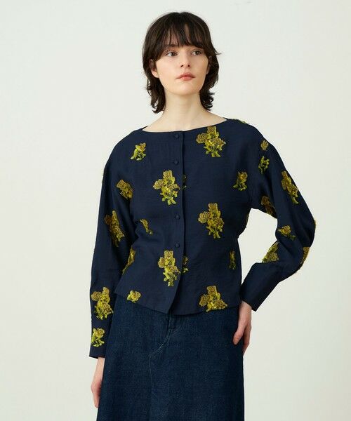 TOMORROWLAND / トゥモローランド シャツ・ブラウス | カットジャカード ボートネックブラウス | 詳細2
