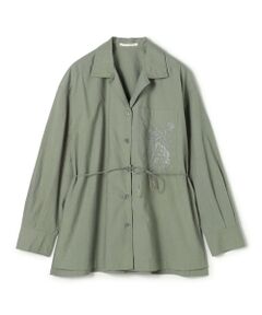 TOMORROWLAND / トゥモローランド シャツ・ブラウス | エンブロイダリー オープンカラーシャツ
