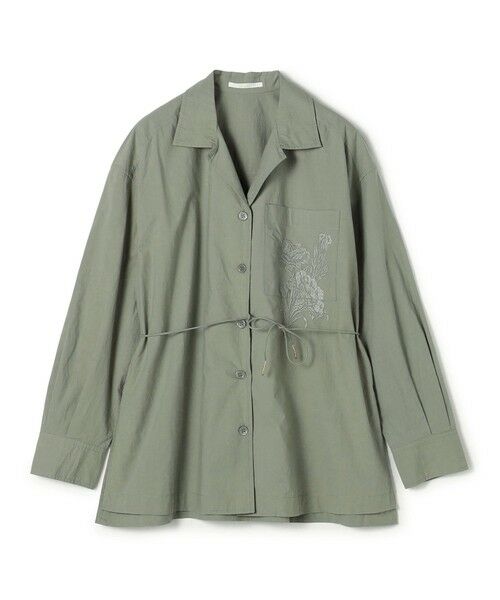 TOMORROWLAND / トゥモローランド シャツ・ブラウス | エンブロイダリー オープンカラーシャツ（53 カーキ）