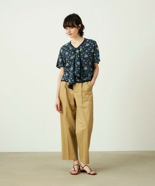 TOMORROWLAND / トゥモローランド シャツ・ブラウス | レーヨンプリント フロントノットブラウス | 詳細1