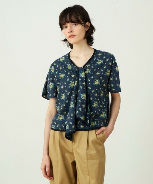 TOMORROWLAND / トゥモローランド シャツ・ブラウス | レーヨンプリント フロントノットブラウス | 詳細2