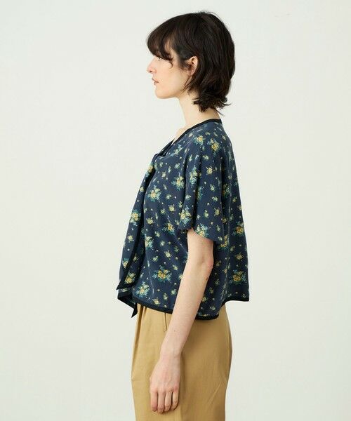 TOMORROWLAND / トゥモローランド シャツ・ブラウス | レーヨンプリント フロントノットブラウス | 詳細3