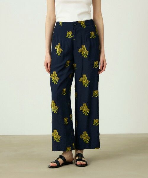 TOMORROWLAND / トゥモローランド その他パンツ | カットジャカード タックストレートパンツ | 詳細2