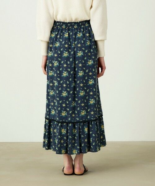 TOMORROWLAND / トゥモローランド ロング・マキシ丈スカート | レーヨンプリント ティアードマキシスカート | 詳細4