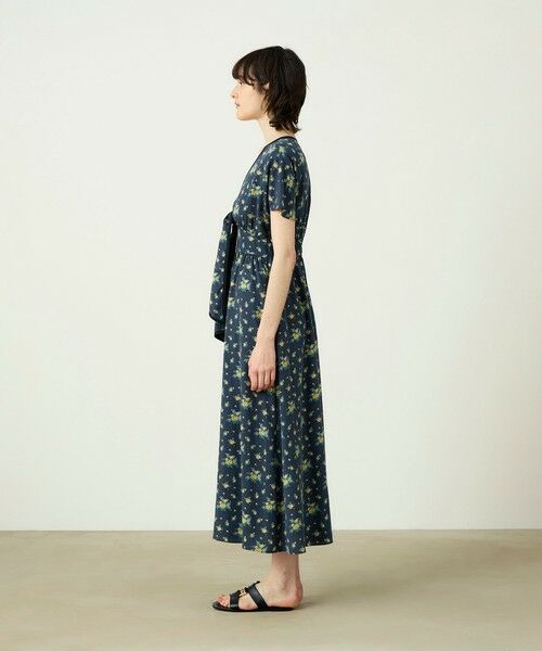 TOMORROWLAND / トゥモローランド ロング・マキシ丈ワンピース | レーヨンプリント フロントノットワンピース | 詳細2