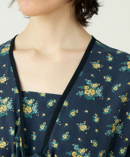 TOMORROWLAND / トゥモローランド ロング・マキシ丈ワンピース | レーヨンプリント フロントノットワンピース | 詳細4