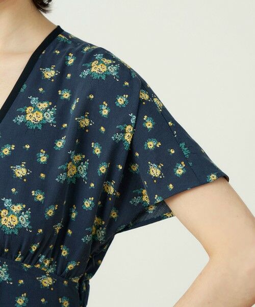 TOMORROWLAND / トゥモローランド ロング・マキシ丈ワンピース | レーヨンプリント フロントノットワンピース | 詳細6