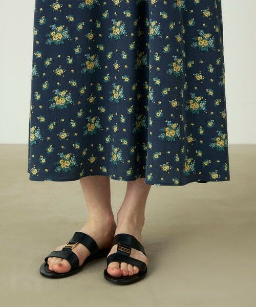 TOMORROWLAND / トゥモローランド ロング・マキシ丈ワンピース | レーヨンプリント フロントノットワンピース | 詳細7