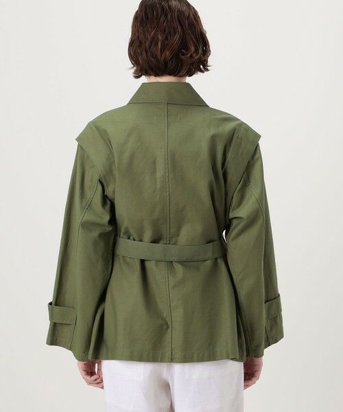 TOMORROWLAND / トゥモローランド ミリタリージャケット・コート | バックサテン 2-wayミリタリージャケット | 詳細4