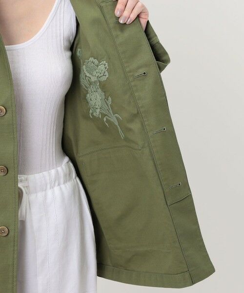 TOMORROWLAND / トゥモローランド ミリタリージャケット・コート | バックサテン 2-wayミリタリージャケット | 詳細5