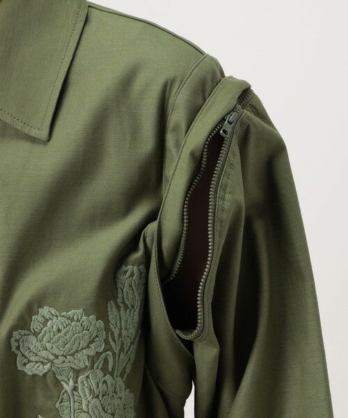 TOMORROWLAND / トゥモローランド ミリタリージャケット・コート | バックサテン 2-wayミリタリージャケット | 詳細8