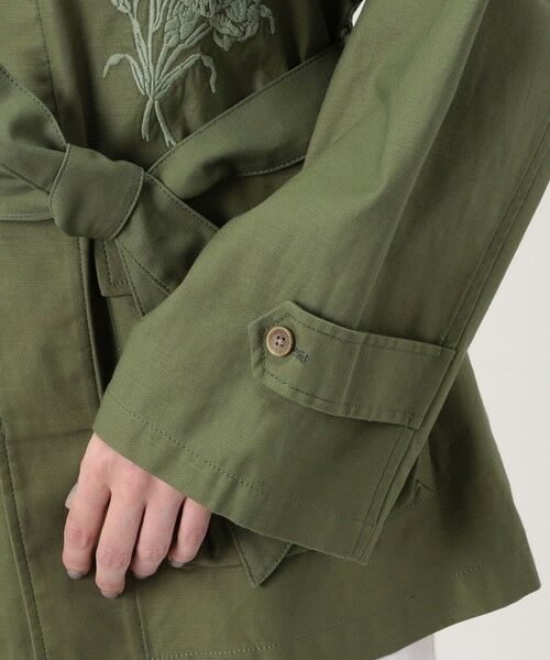 TOMORROWLAND / トゥモローランド ミリタリージャケット・コート | バックサテン 2-wayミリタリージャケット | 詳細9