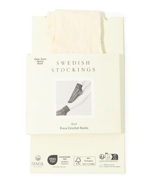 TOMORROWLAND / トゥモローランド ソックス | SWEDISH STOCKINGS Erica Crochet Socks クロシェソックス(11 ホワイト)