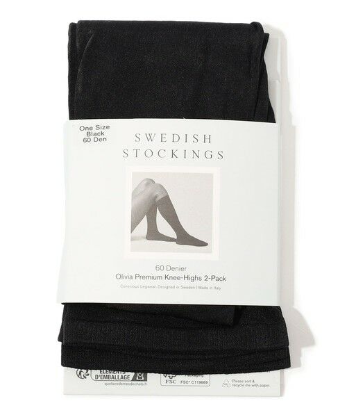 TOMORROWLAND / トゥモローランド ソックス | SWEDISH STOCKINGS 2-Pack Olivia knee-Highs ニーハイソックス(19 ブラック)