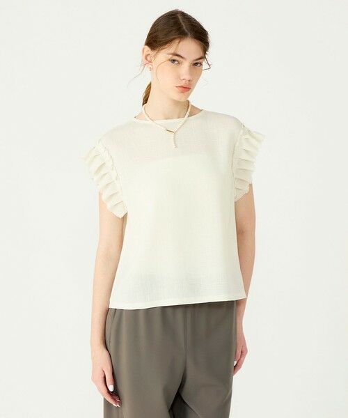 TOMORROWLAND / トゥモローランド シャツ・ブラウス | 【WEB限定・先行予約】カラミ フリルスリーブブラウス | 詳細2